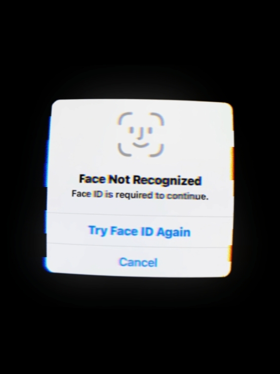 face not recognized 