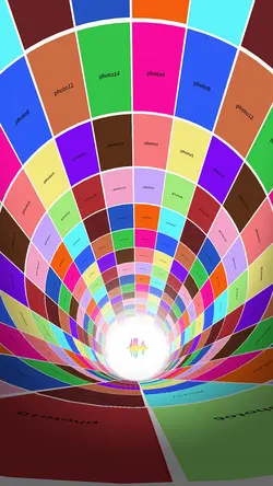 Rotating photo album