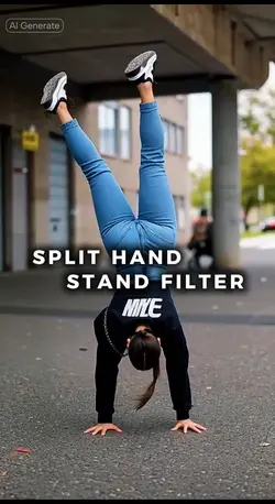 AI Split hand stand 