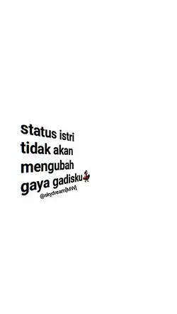tidak akan mengubah