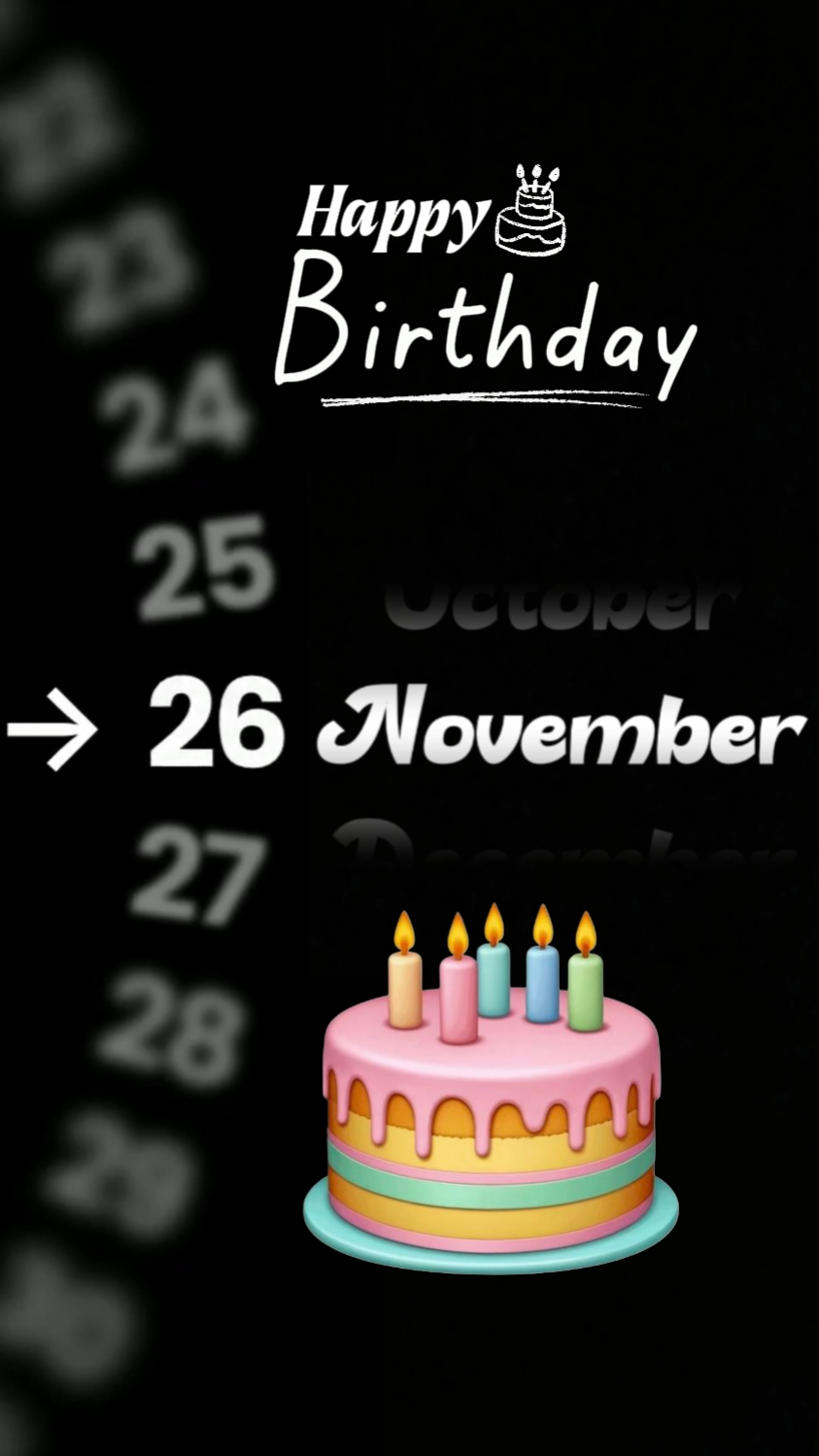 Hbd an mich 26 nov