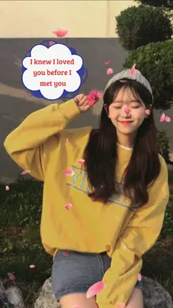 I knew ilove you