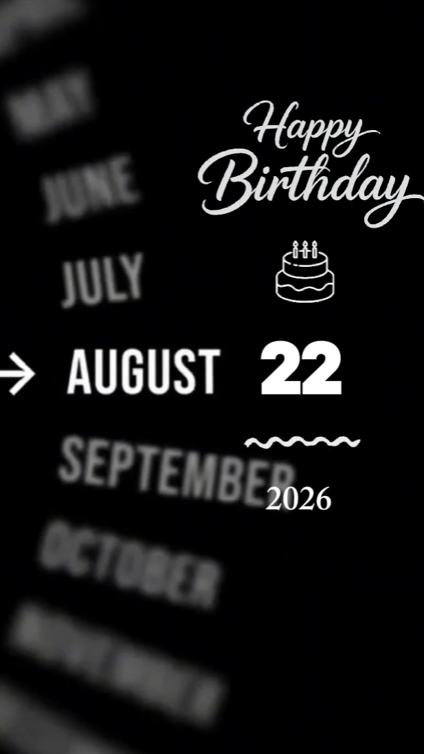 BDAY SON 22 AUGUST