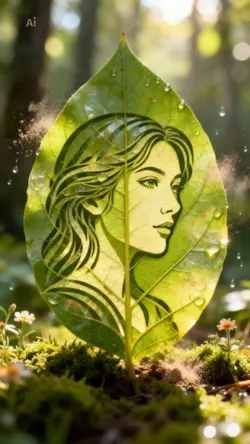 dry leaf art 