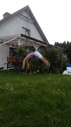 back handspring slow