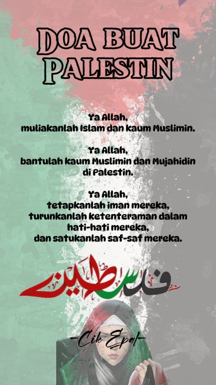 DOA BUAT PALESTIN