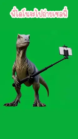 dinoถ่ายเซลฟี่