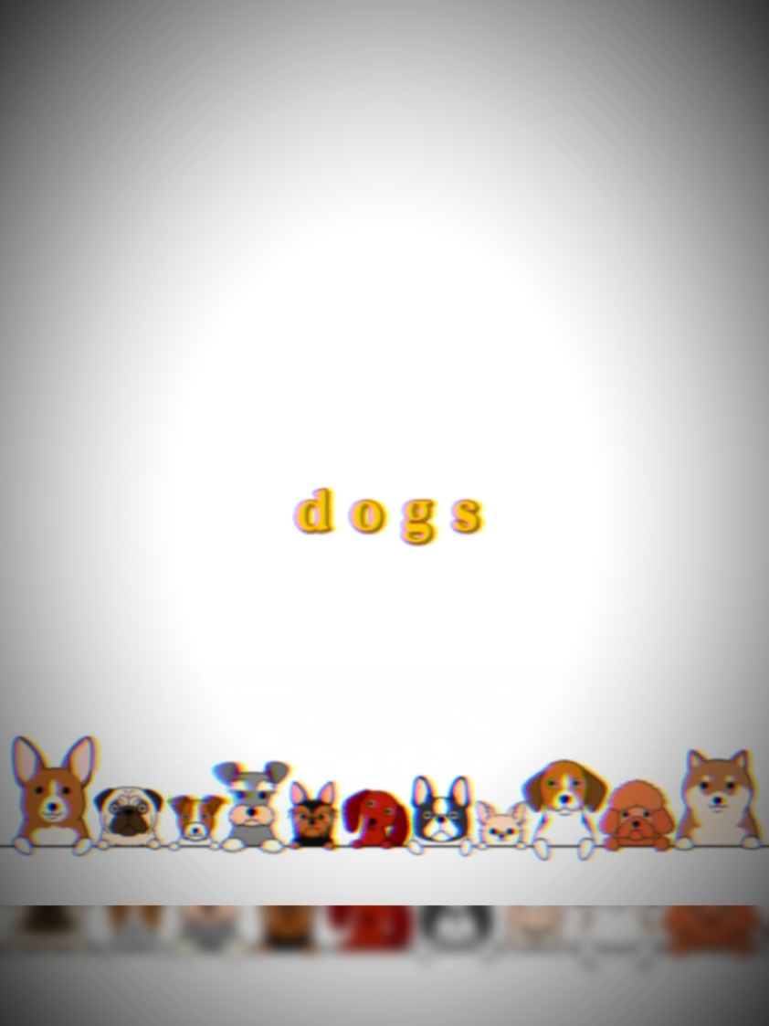 Das Thema ist Hunde.