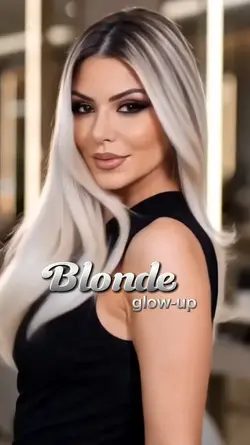 Blonde glow-up