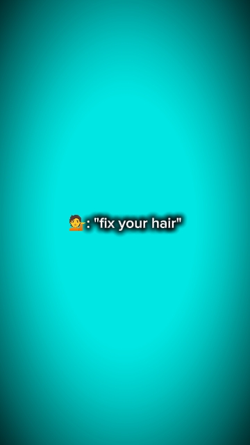Fixiere dein Haar 