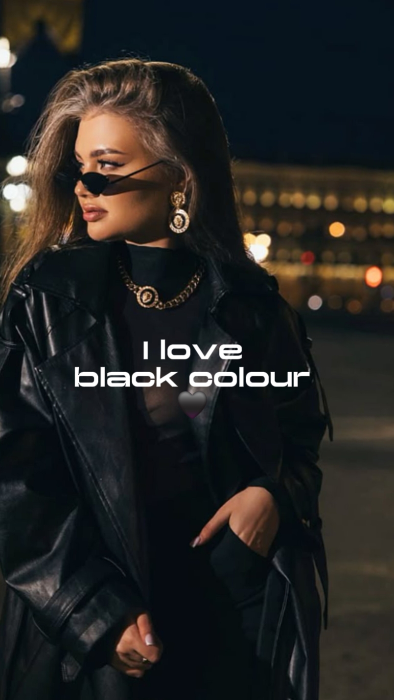 I love black colour 