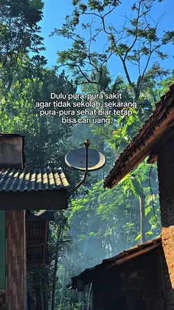 Dulu pura-pura sakit