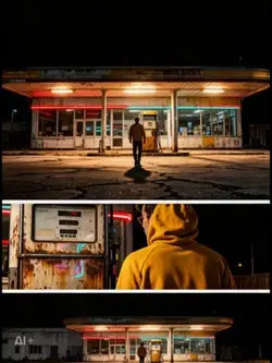 古錆びたガスステーション