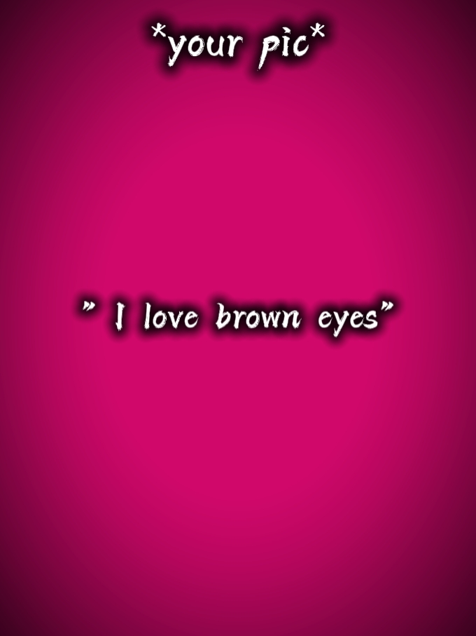 Liebe braune Augen 