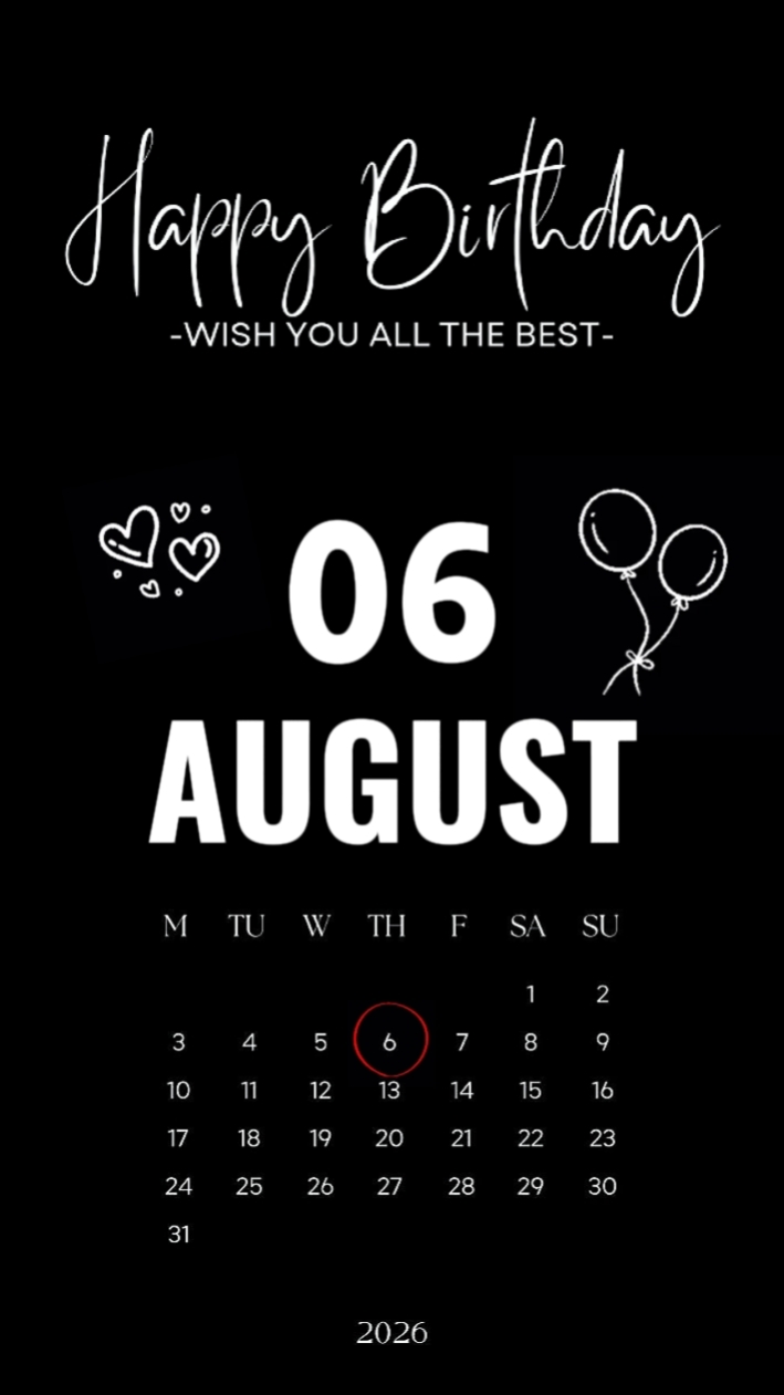 Birthday 06 August 