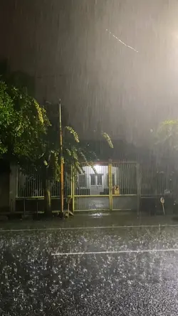 Night in rain