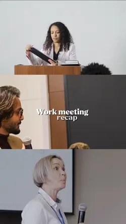 Work meeting recap 