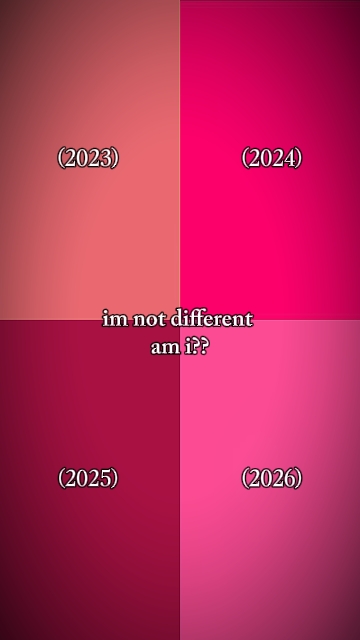 I'm not different 