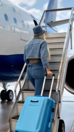 Boarding a plane