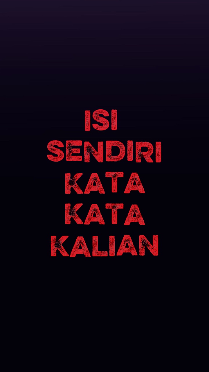 isi sendiri