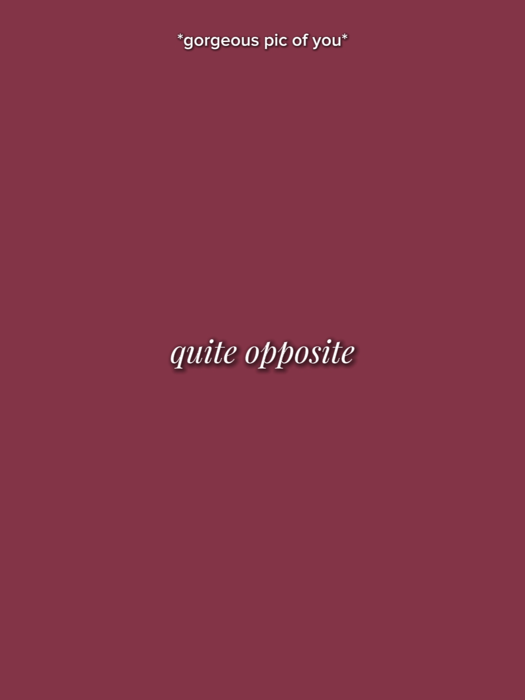 tout à fait opposé 