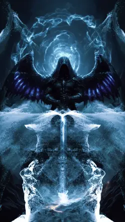 Blue particles smoke