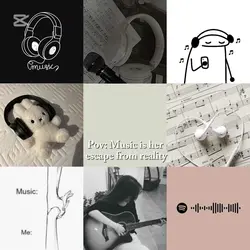 Music girl aesthetic