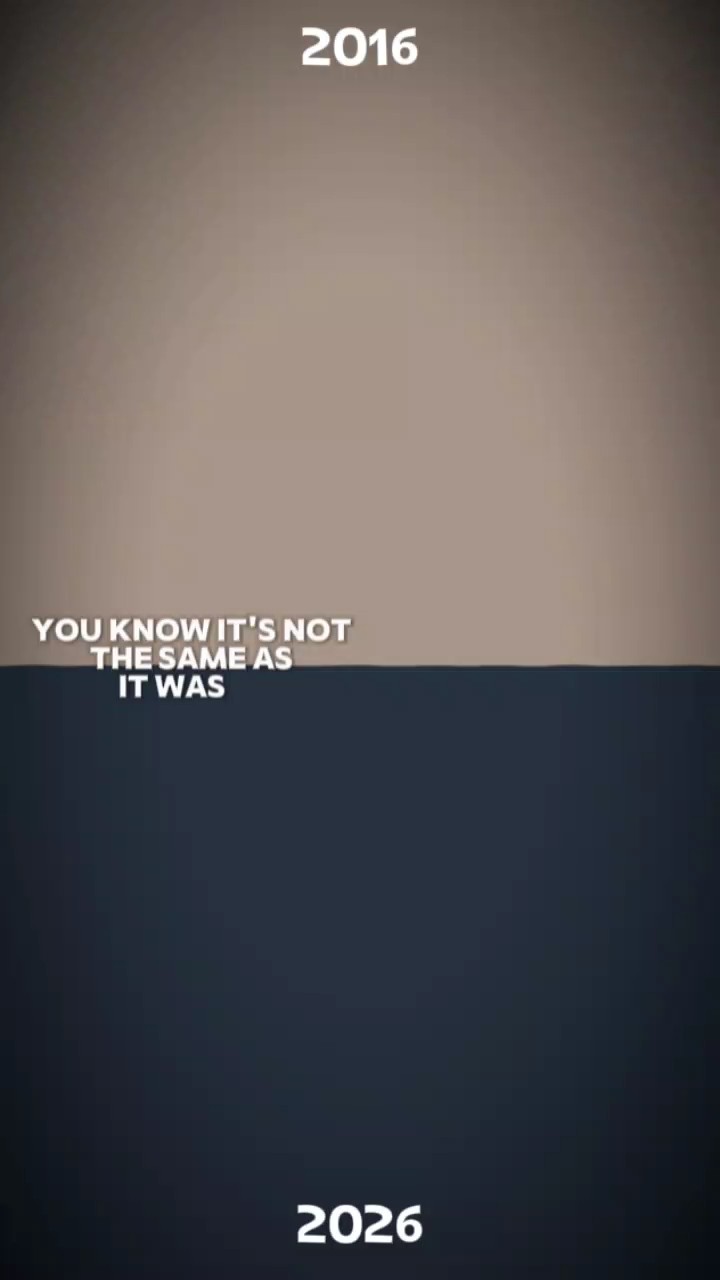 it's not the same 