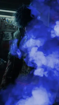 smoke purple effect