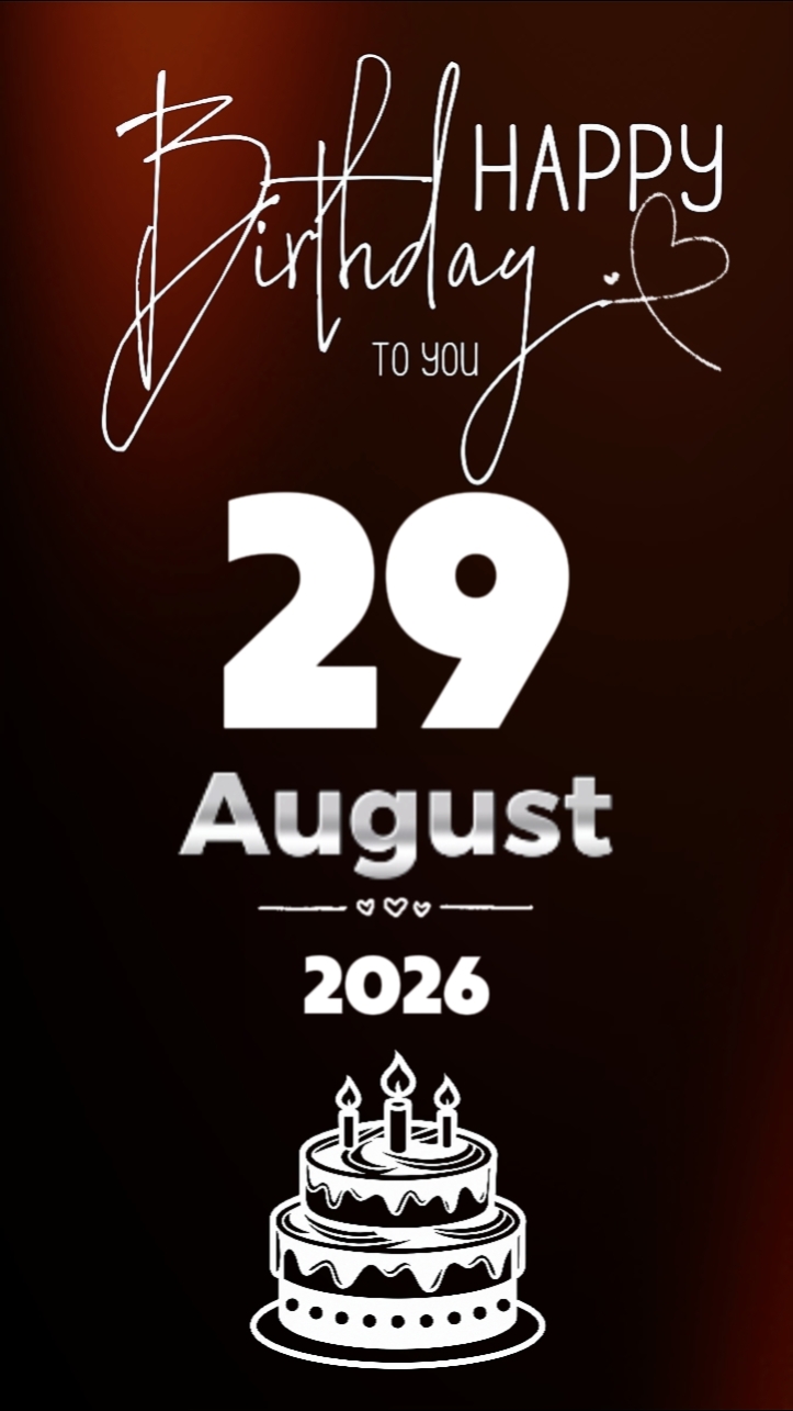 Birthday 29August