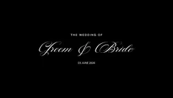 wedding cinematic