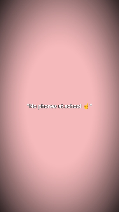 No phones at school 