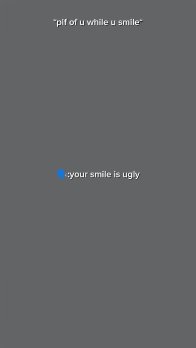 your smile is ugly