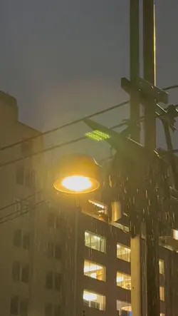 Night raining