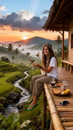 Sunrise, coffee