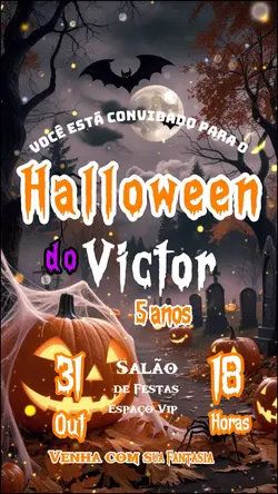 Convite Halloween 