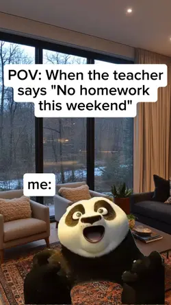 No homework this wee