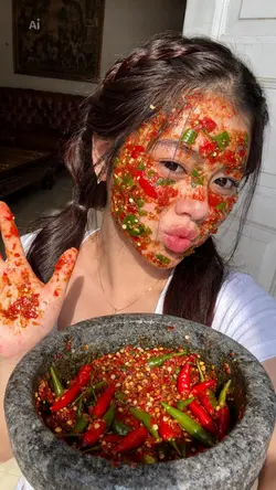 masker cabe lucu