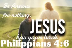 Jesus has your bac