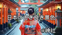 神社　和風な雰囲気