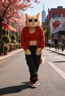 Trendy kitten