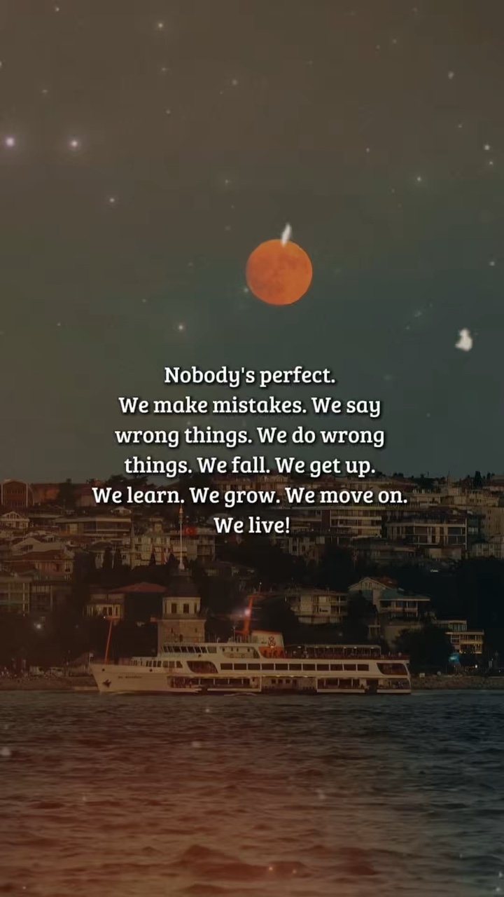 Nobody's perfect.