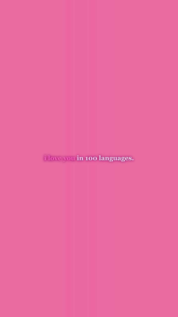 ily in 100 languages