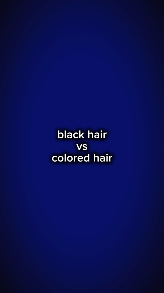 cheveux noirs et colorés 