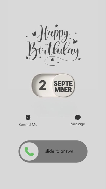 BIRTHDAY 2 SEPTEMBER