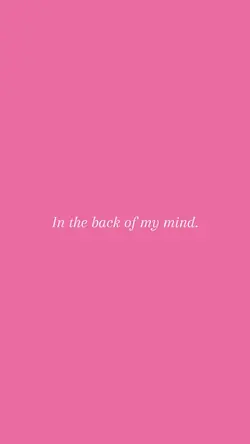 The back of mind