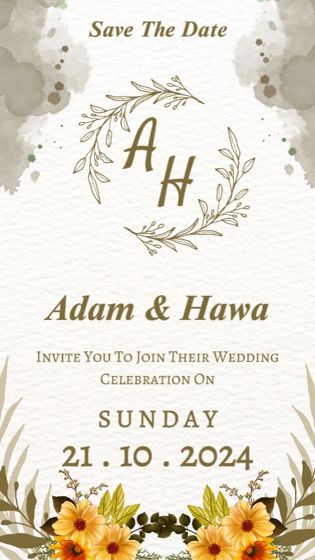 Convite de casamento