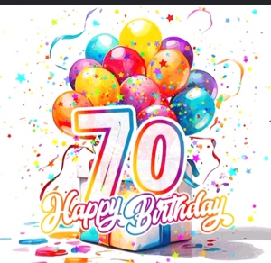 Alles Gute zum 70. Geburtstag 