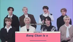 Seungmin interviews