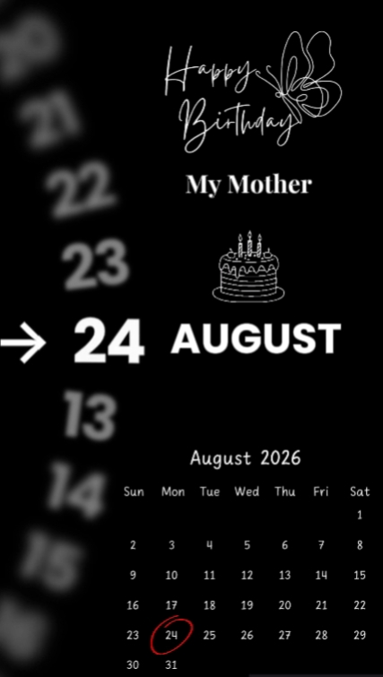 Hbd mom 24 august 